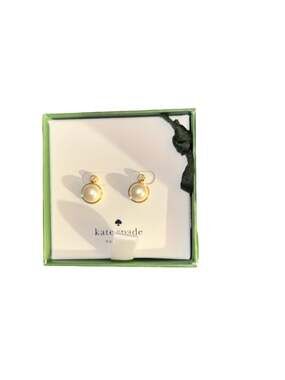 Kate Spade Have A Ball Pearl and Crystal Stud Earrings